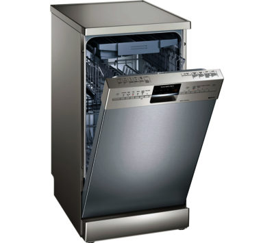 SIEMENS iQ500 SR26T891GB Slimline Dishwasher - Silver SIEMENS iQ500 SR26T891GB Slimline Dishwasher - Silver